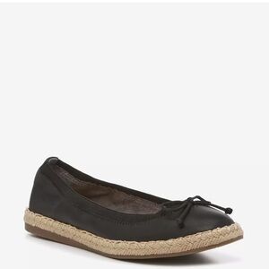 Kelly & Katie Black Espadrille Flats